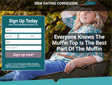 Tablet Screenshot of bbwdatingconnexion.com